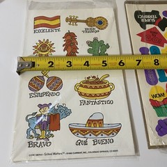 Vintage 1990s Current Inc Spanish & English Reward Stickers