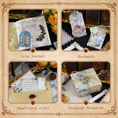 60 Sheets Lace Edged Vintage Scrapbook Paper, Assorted Set – 6 Pack Aesthetic St
