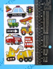 Vehicles Sticker Mod Prismatic Cop Bus Construction Firetruck Scooter