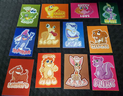 12 Vending Machine Sticker Lot Cute Cartoon Animals With Sayings No Duplicates