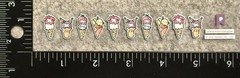Pipsticks Sanrio Hello Kitty Ice Cream Kuromi Mini Sticker Sheet Pipstickers
