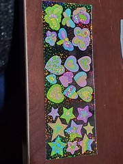 RARE Sandylion Hearts Valentine NIP(2) Colorful flowers candy stars butterflies