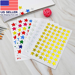 3000 Count Foil Star Stickers for Kids Reward 60 Sheets Small Self-Adhesive Shin