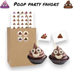 Poop Stickers – 420 Cute Poop Stickers for Poop Party Decorations