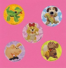 10 Clay Critters Baby Animals – Large Stickers – Dog, Monkey, Pig, Lizard