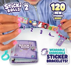 Wearable Sticker Bracelet & Collection Book | 120 Mini Stickers, 1000+ Designs
