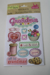 Crafter’s Square Paper Crafts 13PC Pop Up Stickers Grandma Scrapbooking Crafts