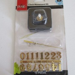 Tim Holtz Idea-ology 5 METAL CLOCK FACES & Plaid Clock Movement Kit