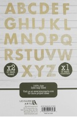 NEW Leisure Arts Adhesive Letters Burlap, Natural 3.25 Jute Crafts