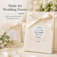 Handmade Wedding Favor Stickers 120Pk