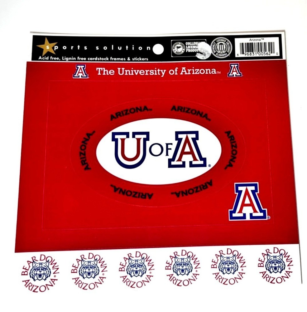 University of Arizona Wildcats NCAA Cardstock Sticker Frame