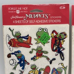 VTG Forget-Me-Not American Greetings MUPPETS Stickers Kermit 2 NEW Packs