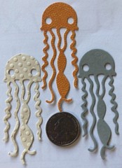SEA ANIMAL Die-Cuts(8pc)Octopus •Shells•Ocean•Jellyfish•Fish•Crabs•Sand•Vacation
