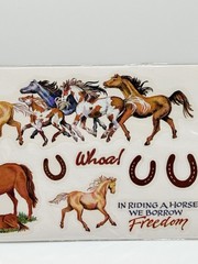 PSX Faster Horses Sticker Sheet 2001 RARE Horse Western Scrapbook NEW!
