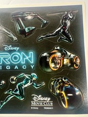 Disney Movie Club Tron Legacy Stickers