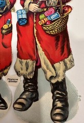 PZB German DieCuts Santa Claus/Kris Kringle Pair Victorian Figures Lot Of 5 Sets