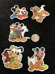 Disney Stickers – Disney Pluto Lot of 5 Stickers.