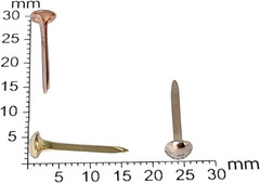a Long Leg Brad with Mini 4.5Mm round Head, 360 Pcs Paper Fasteners – 6 Metal Co