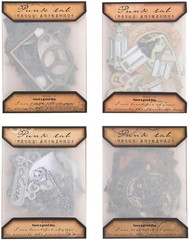 120Pcs Steampunk Junk Journal Supplies, Small Vintage Scrapbook Materials Pap…