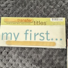 Transfer Titles Rub-On Transfers Babies & Children Pink/Blue TRT132
