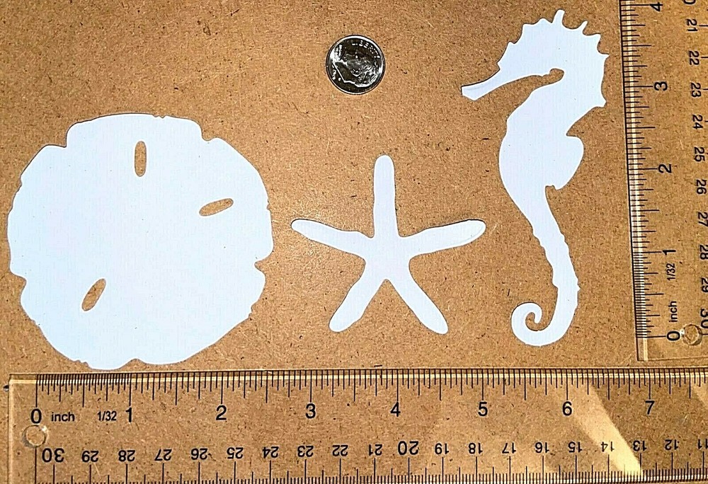 30 SAND & SEA cardstock paper die cut embellishments tim holtz