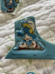 Lot Of Vintage 1980s Puffy Muppets Smurfs Stickers