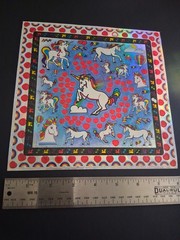 Vintage Stickers Unicorns Rainbow Hearts Prism Sticker Sheet VTG 90s PLS READ