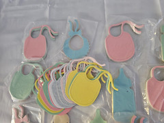 Baby Shower Craft Scrapbook Shapes Lot of 528 (22 pkgs of 24) Colorful Paper