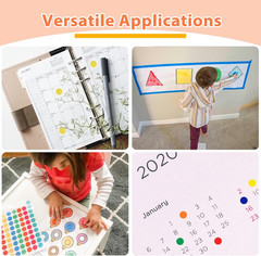 Small Dot Stickers 2750 PCS 1 4 Inch Round Color Coding Labels Classroom Offices