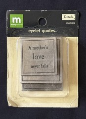 Making Memories Metal Eyelet Quotes Charms Scrapbooking Craft Lot Of 3 Packs NEW