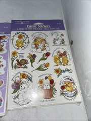 Two Vintage American Greetings Easter Stickers. USA Made