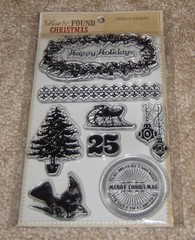 My Mind’s Eye Lost & Found Christmas Acrylic Stamp Set….NIP
