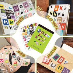 Letter Stickers Book-Scrapbook Supplies | 1500Pcs Vintage Ransom Alphabet Sticke