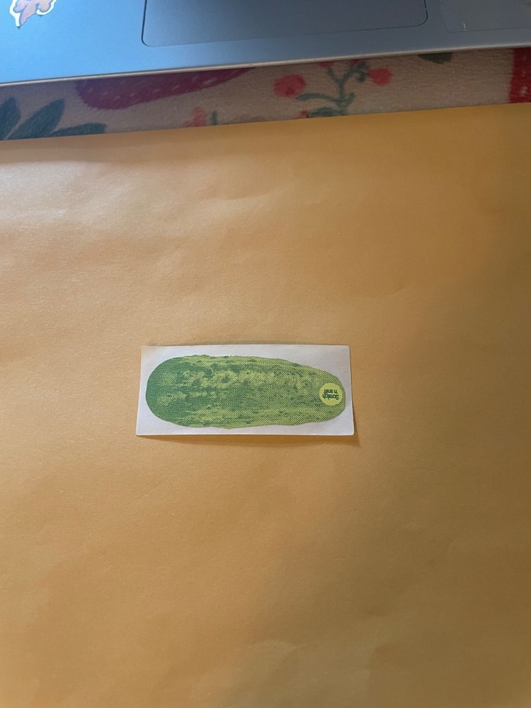 Vintage 1980s 3M Pickle Sticker