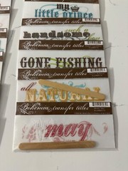 My Mind’s Eye Bohemia Transfer Titles Rub On Scrapbooking Craft (You Choose)