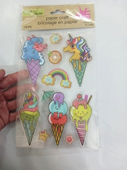 Large lot of scrapbook craft stickers 25 packs Family, summer, baby. Pop-up 3D +