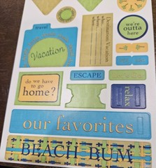 Paradise Found – Self-adhesive Diecut Stickers -Welcome to Paradise by Reminisce