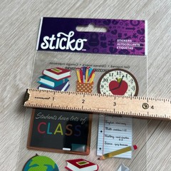 Classroom Needs Sticker Sheet Sticko Scrapbooking Journaling School