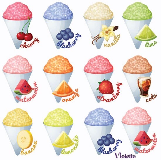 Violette Stickers Icy Snow Cones Summer Fun Food Crafts Planner Supply Scrapbook