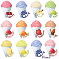 Violette Stickers Icy Snow Cones Summer Fun Food Crafts Planner Supply Scrapbook