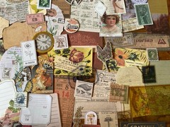 Junk Journal Ephemera Lot Craft Paper Crafting Supplies 30+ Items Random Lot