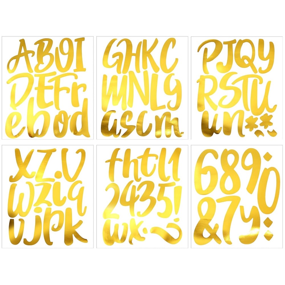 576pcs Classroom Vinyl Letter Stickers