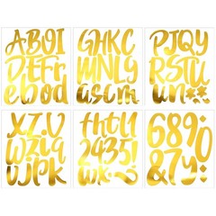 576pcs Classroom Vinyl Letter Stickers