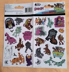 SCOOBY-DOO HALLOWEEN 54 STICKERS (4 Sheets) Multiple Designs NEW! Free Shipping!