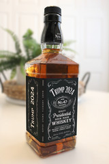 Presidential Label to fit Whiskey Bottle – Donald Trump – Jack – Dainels