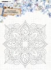 STUDIO LIGHT – ACRYLIC STAMPS – CELEBRATE NEW BEGINNINGS – TILE DESIGN