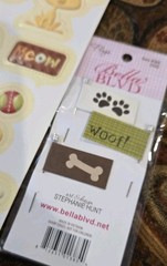 Scrapbooking Lot Of 2 Pieces Dog Cat Cardstock Stickers Has 22 Pieces (SB1)