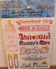 16 Packs Stickers, Embellishments 4 Crafts, Scrapbooks, Cards – Baby Girl #129