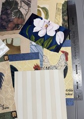 Vtge Textured Wallpaper Pieces from Sample Book (25 Pieces) Set 25