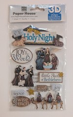 Oh Holy Night Christmas Manger Scrapbooking Stickers By Paper House